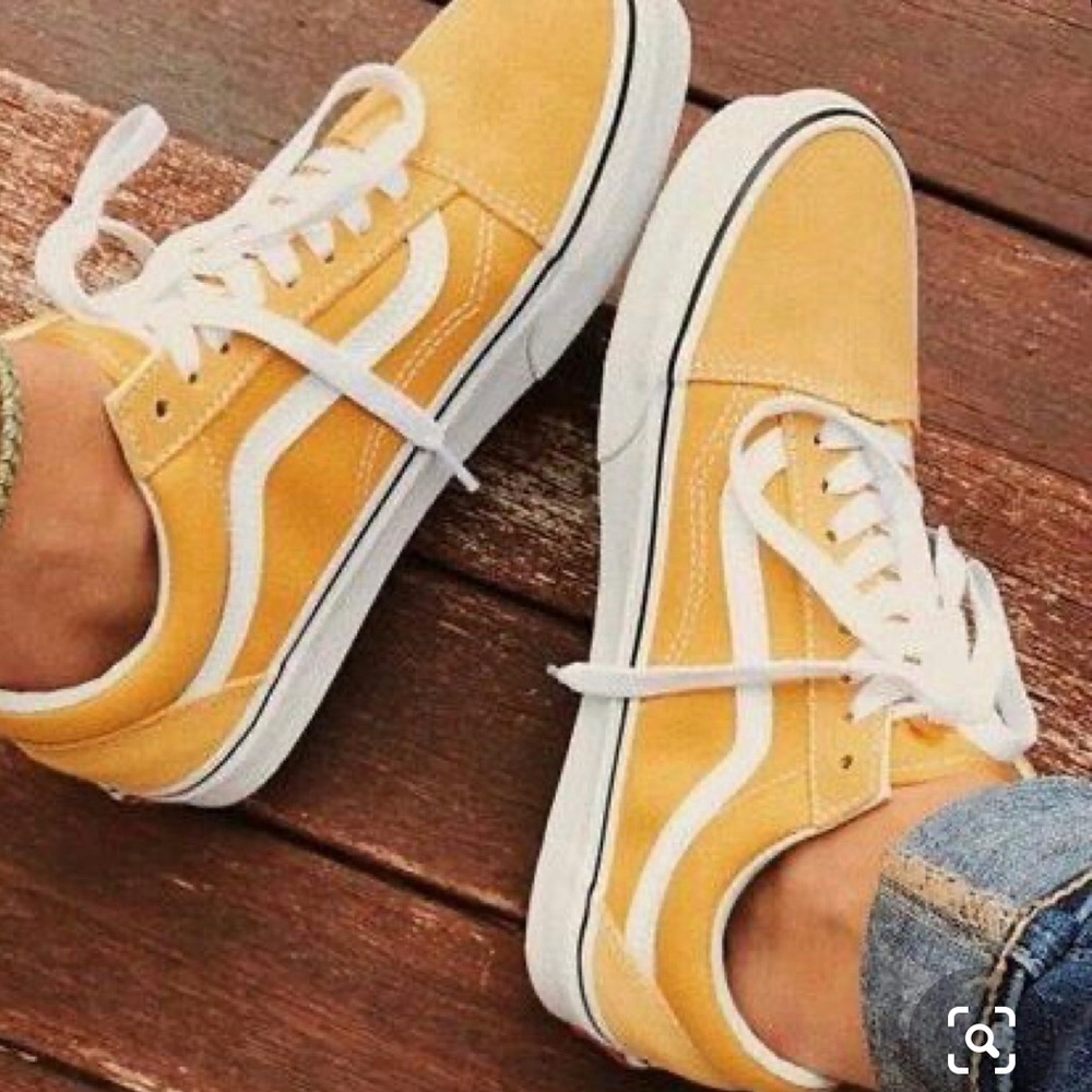 VANS Sneakers Old Skool Leather Mustard LIKE NEW